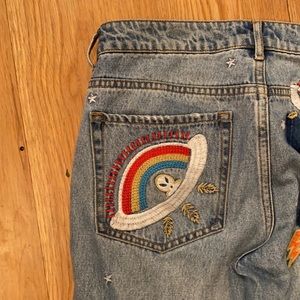 Fun Embroidered jeans Buy forever 21